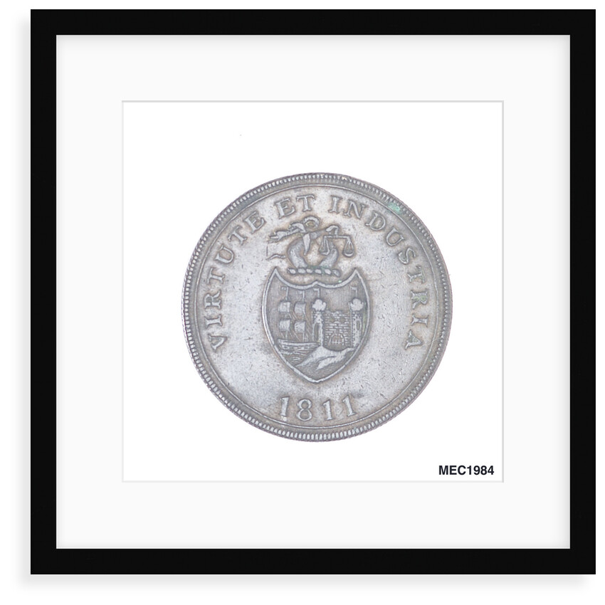 Bristol penny token by T. Halliday