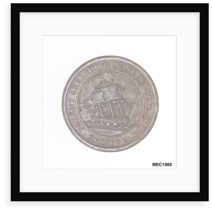 Bristol penny token by T. Halliday