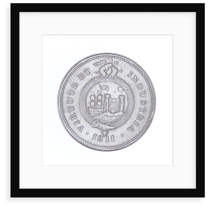 Bristol penny token by T. Halliday