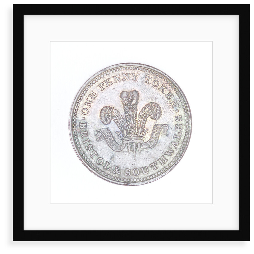 Bristol penny token by T. Halliday