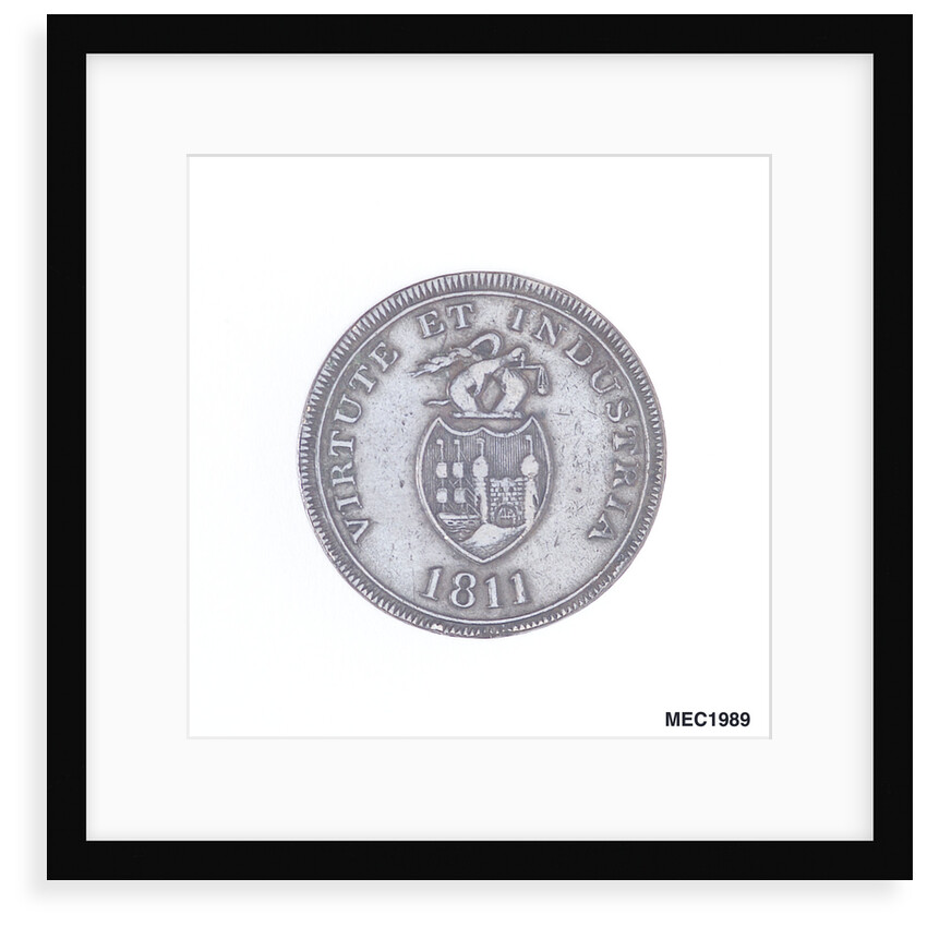 Bristol halfpenny token by T. Halliday