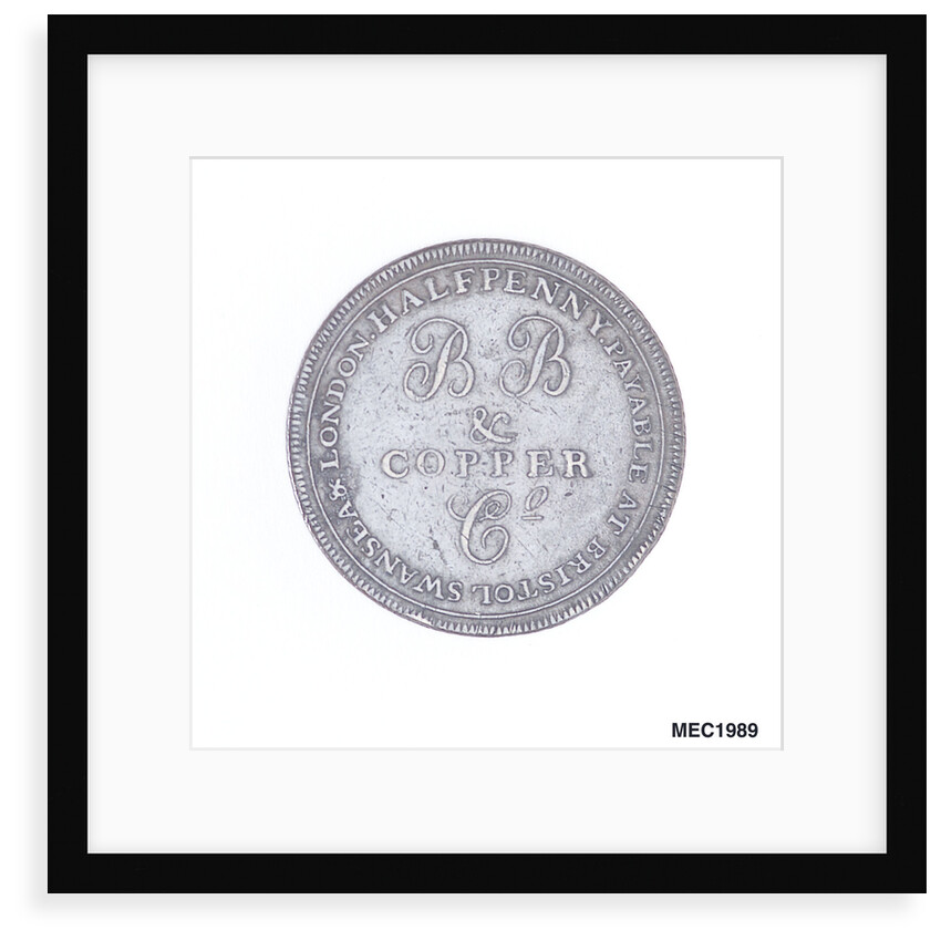 Bristol halfpenny token by T. Halliday