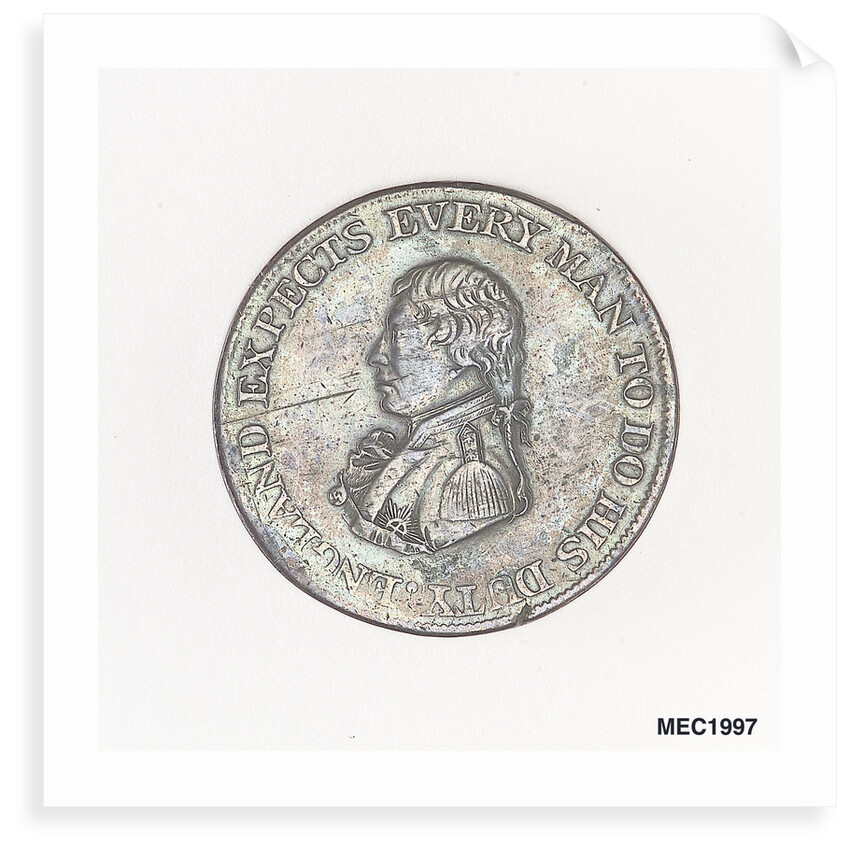 British naval halfpenny token by unknown