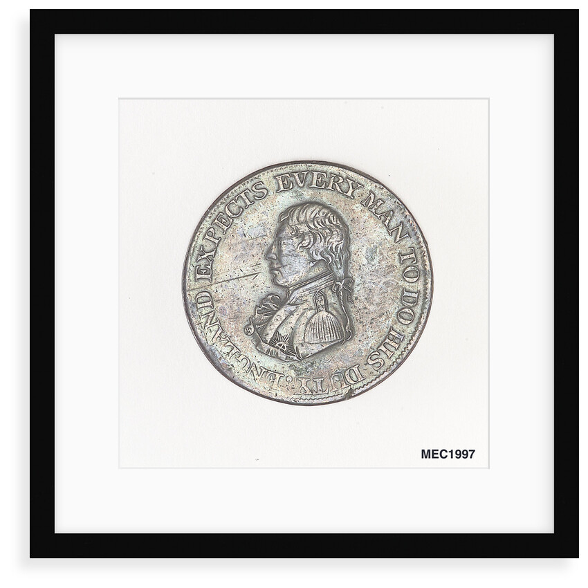 British naval halfpenny token by unknown