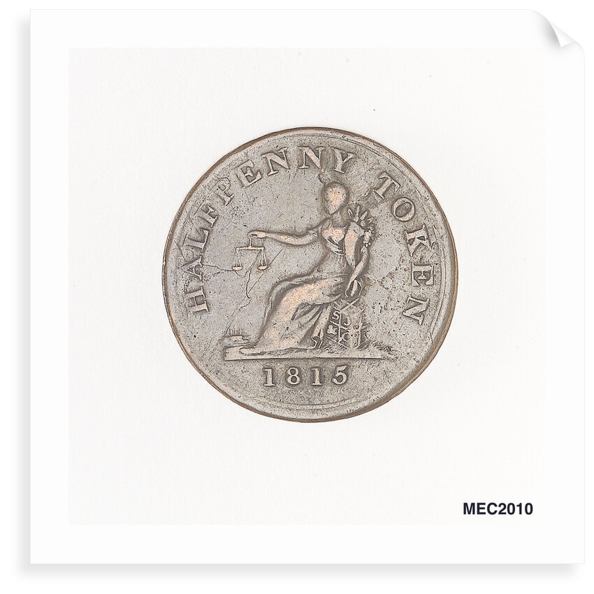 Halfpenny token by Unknown