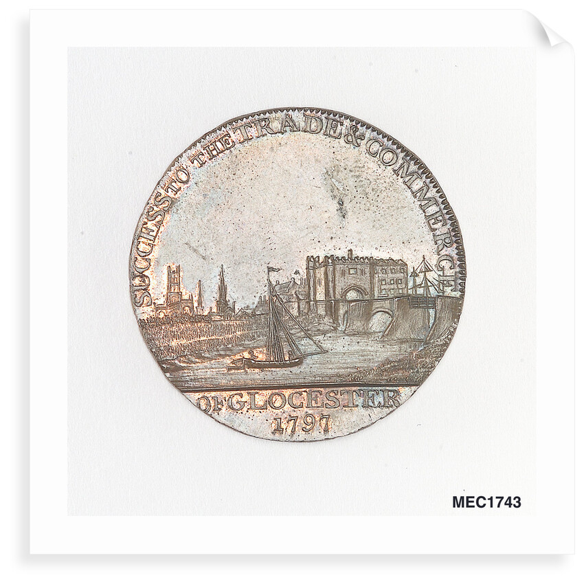 Token commemorating the Gloucester and Berkeley Canal by T. Wyon