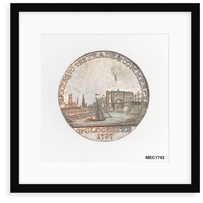 Token commemorating the Gloucester and Berkeley Canal by T. Wyon