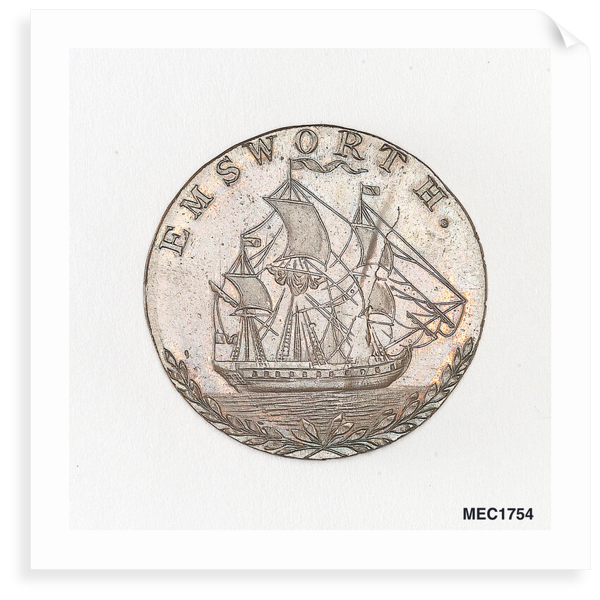 Emsworth halfpenny token commemorating the Battle of the Nile, 1798 by unknown