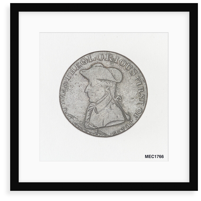Token commemorating Admiral of the Fleet Richard Howe (1726-1799) and the Glorious First of June, 1794 by T. Wyon