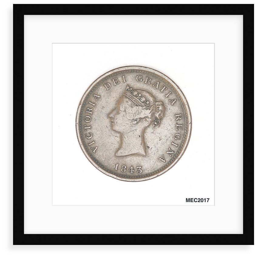 New Brunswick penny token by W. Wyon