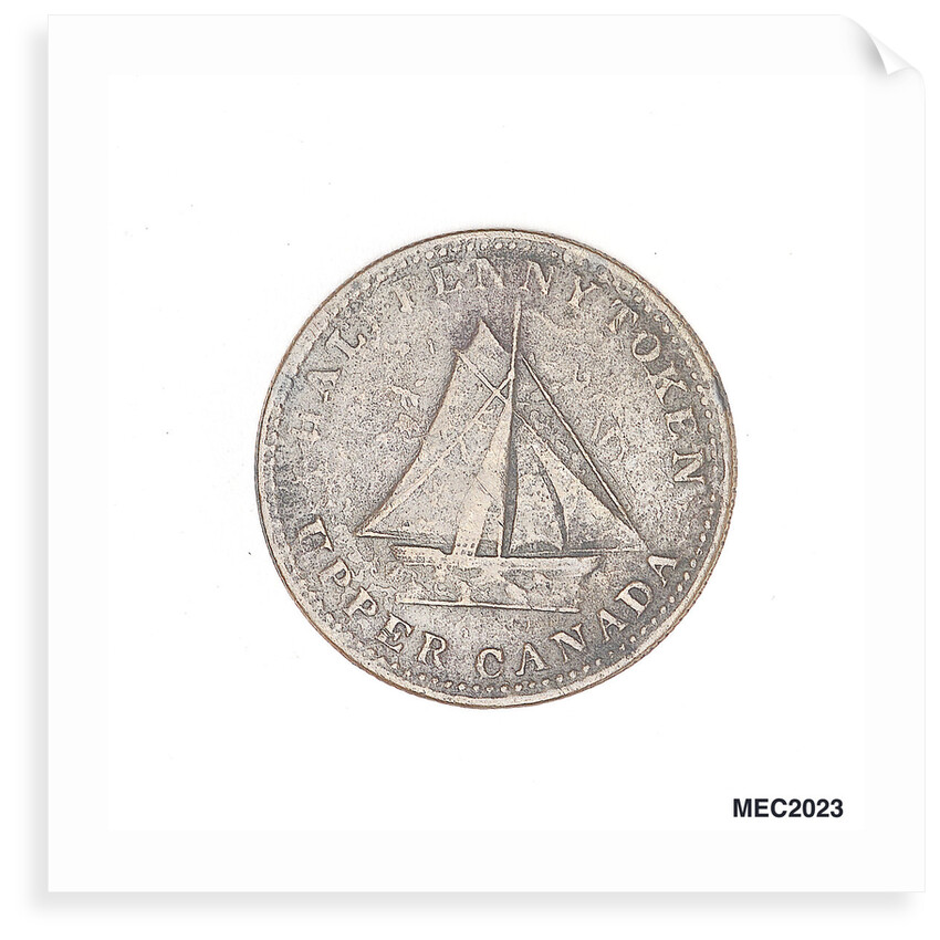Upper Canada halfpenny token by Unknown