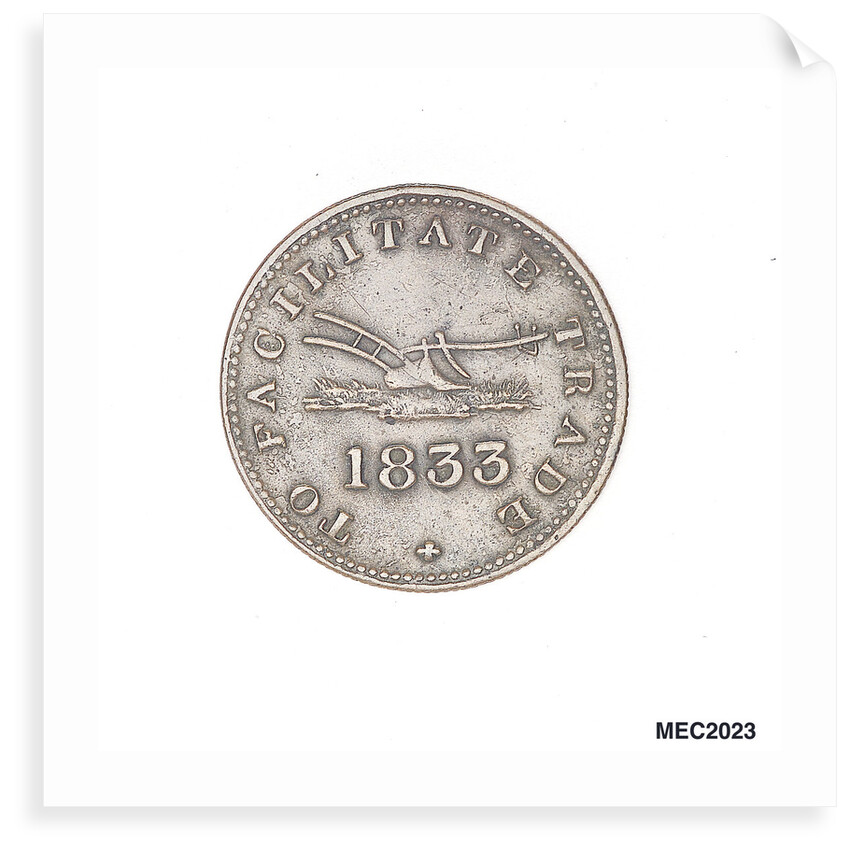 Upper Canada halfpenny token by unknown