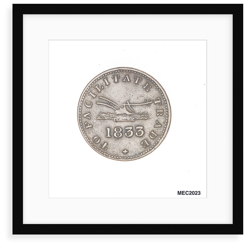 Upper Canada halfpenny token by unknown