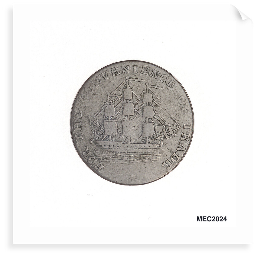 Nova Scotia halfpenny token by unknown