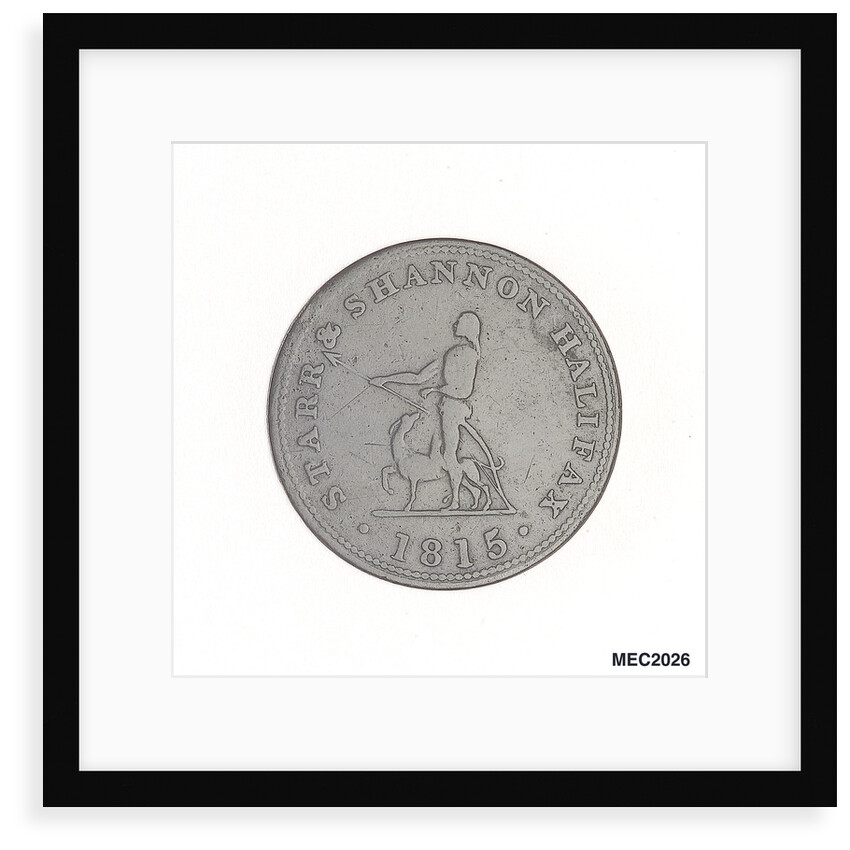 Nova Scotia halfpenny token by Unknown