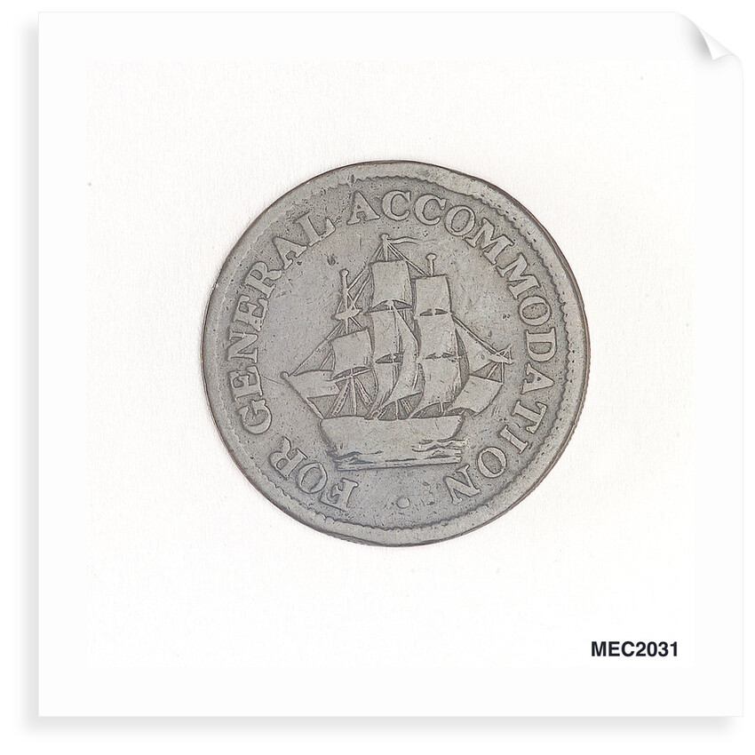 Halfpenny token by unknown