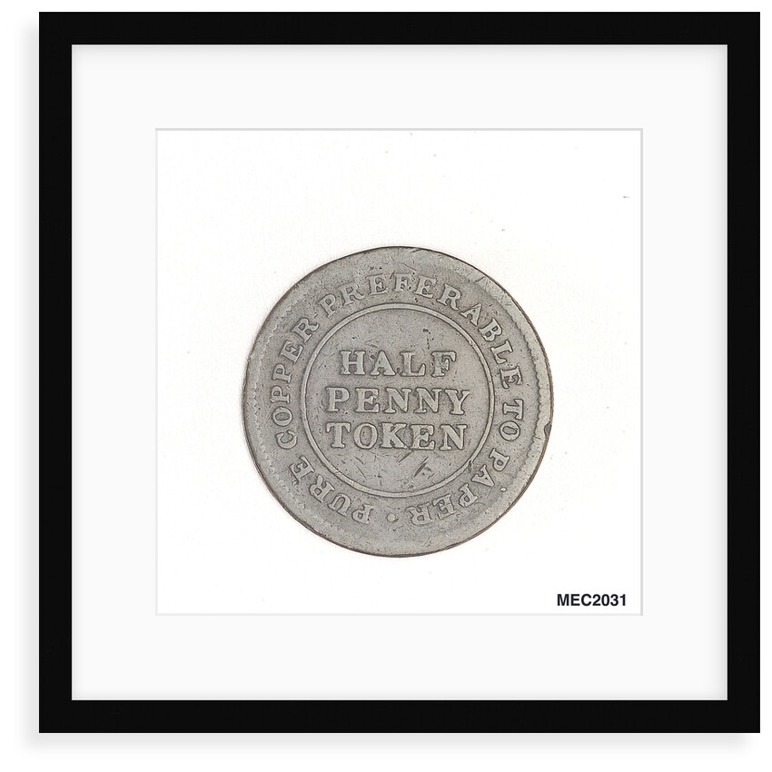 Halfpenny token by unknown