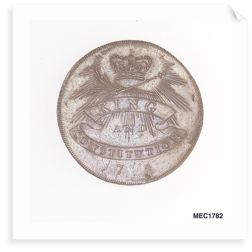 Token commemorating Admiral of the Fleet Richard Howe (1726-1799) and the Glorious First of June, 1794 by T. Wyon