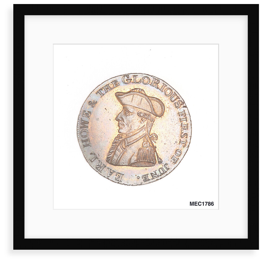 Emsworth halfpenny token commemorating Admiral of the Fleet Richard Howe (1726-1799) and the Glorious First of June, 1794 by unknown