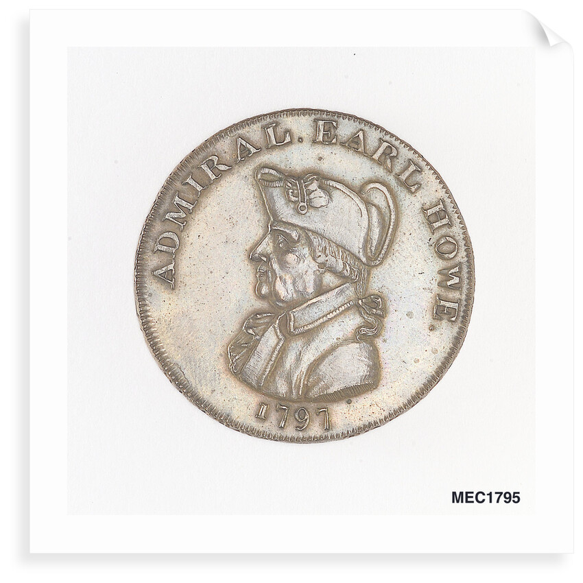 Buxton token commemorating Admiral of the Fleet Richard Howe (1726-1799) by Unknown