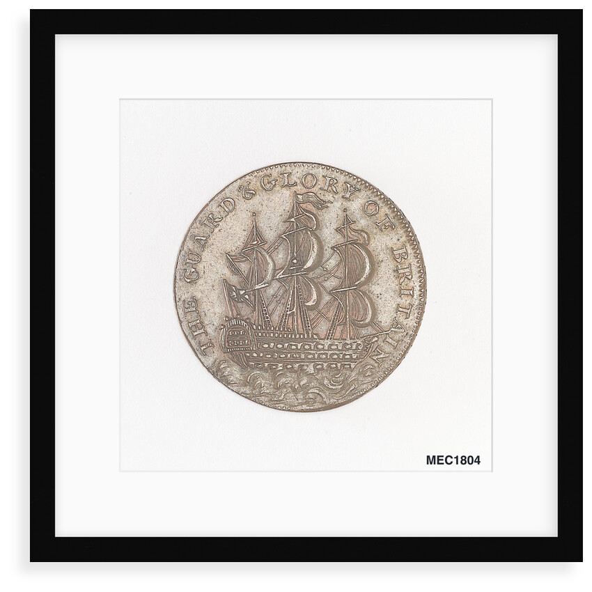 Token commemorating Admiral of the Fleet Richard Howe (1726-1799) and the Glorious First of June, 1794 by T. Wyon