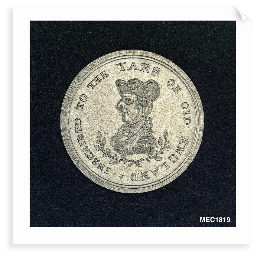 Token commemorating Admiral of the Fleet Richard Howe (1726-1799) and the Glorious First of June, 1794 by unknown
