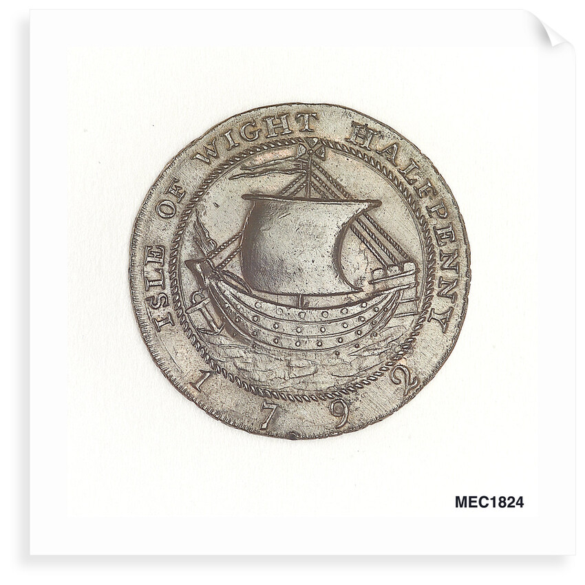 Newport halfpenny token by W. Mainwaring