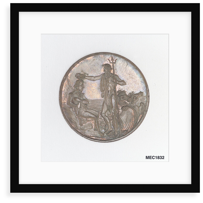 Portsmouth halfpenny token commemorating John Jervis, Earl St Vincent (1735-1823) and the battle of Cape St Vincent, 1797 by T. Wyon