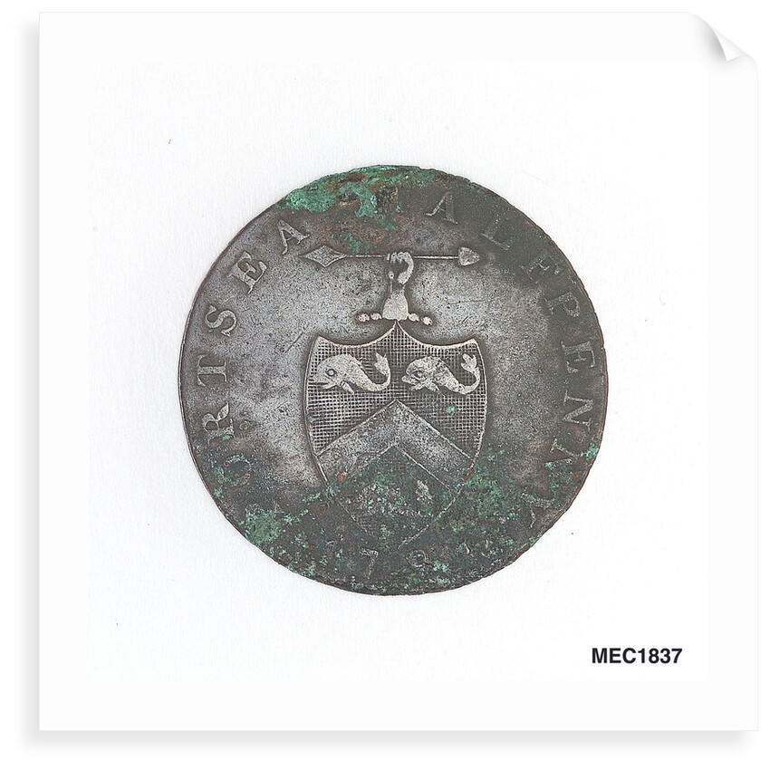 Portsea halfpenny token by unknown