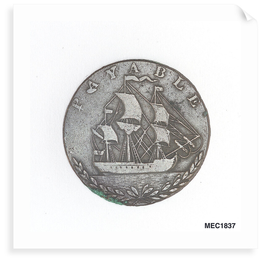 Portsea halfpenny token by unknown
