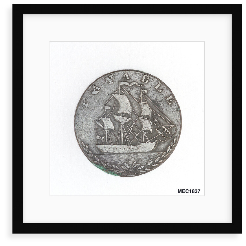 Portsea halfpenny token by unknown