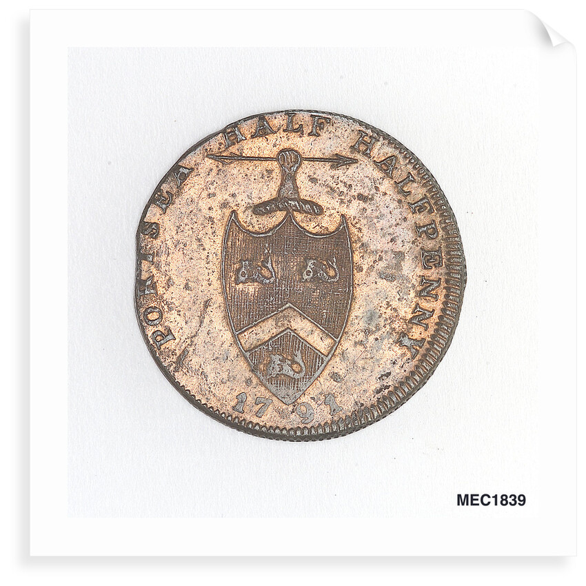 Portsea halfpenny token by unknown
