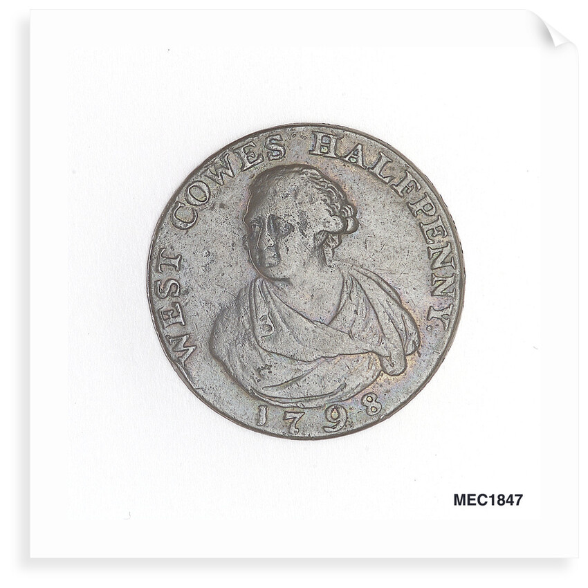 West Cowes halfpenny token by unknown