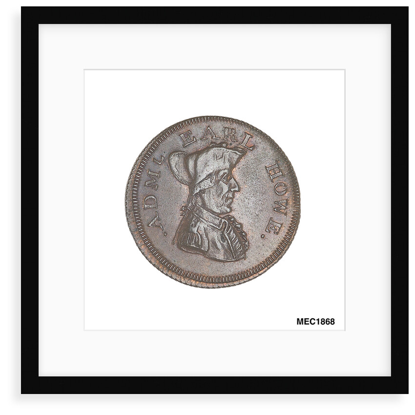 Token commemorating Admiral of the Fleet Richard Howe (1726-1799) by T. Wyon