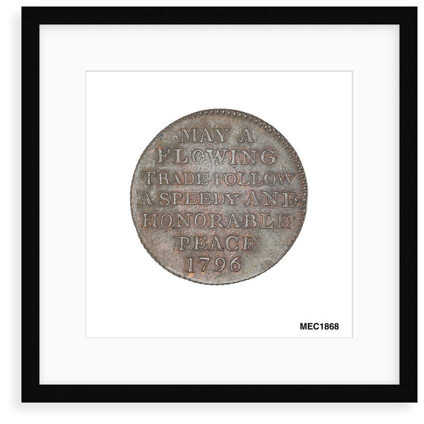 Token commemorating Admiral of the Fleet Richard Howe (1726-1799) by T. Wyon