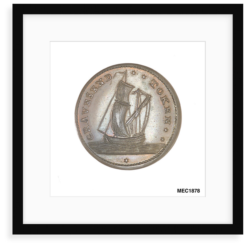Gravesend penny token by unknown