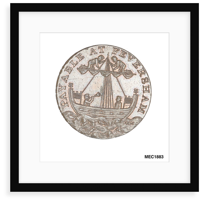 Cinque Ports halfpenny token by R. Dixon