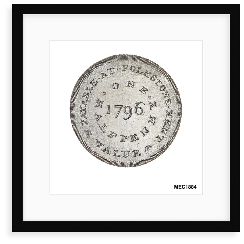 Folkestone halfpenny token by Skidmore