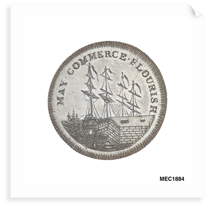 Folkestone halfpenny token by Skidmore