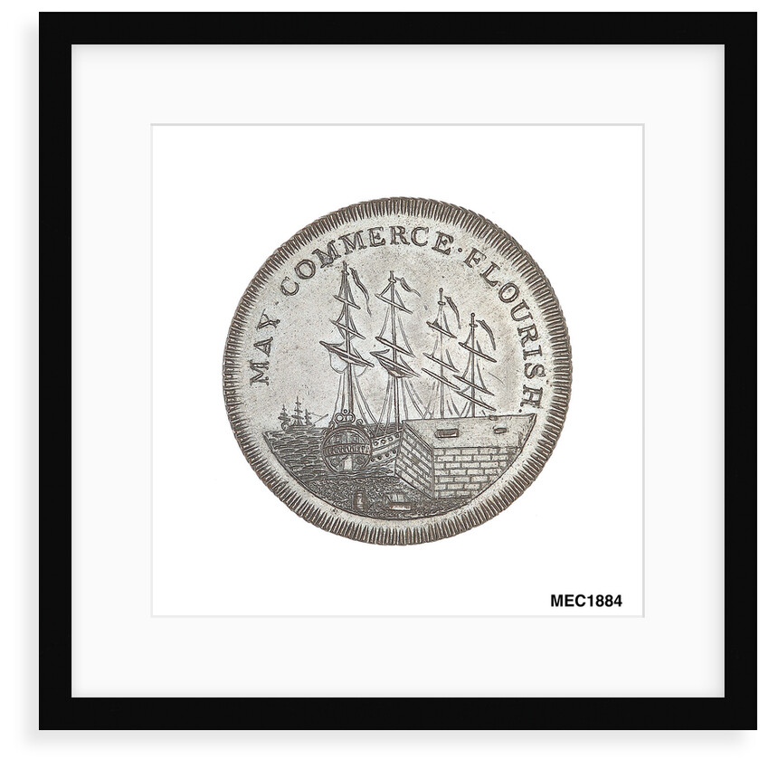 Folkestone halfpenny token by Skidmore