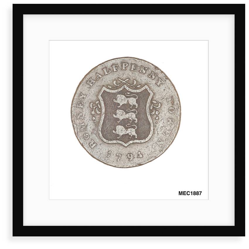 Romney halfpenny token by T. Wyon