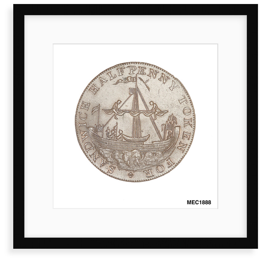Sandwich halfpenny token by R. Dixon