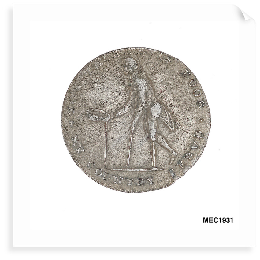 Halfpenny token commemorating Tom Tackle by unknown