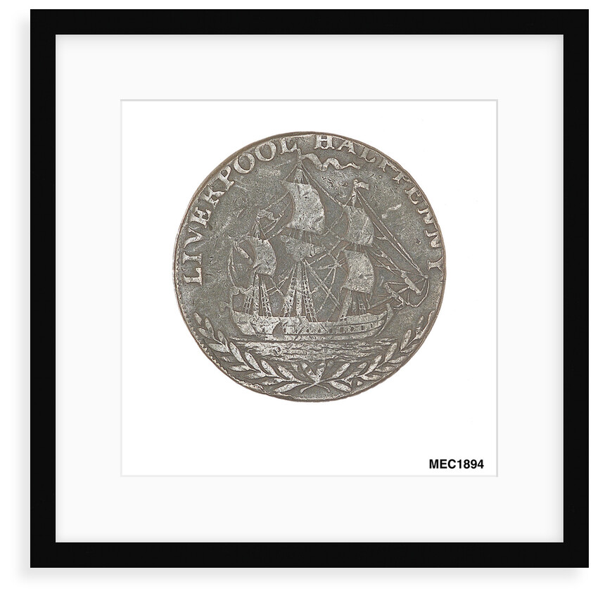 Liverpool halfpenny token by unknown
