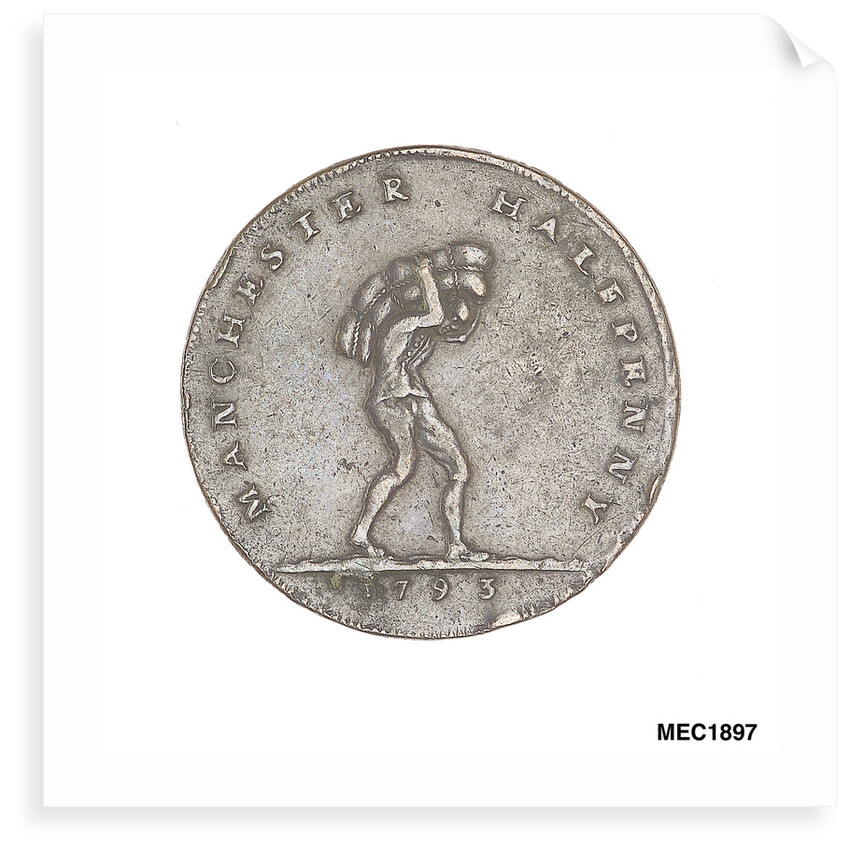Manchester halfpenny token by unknown