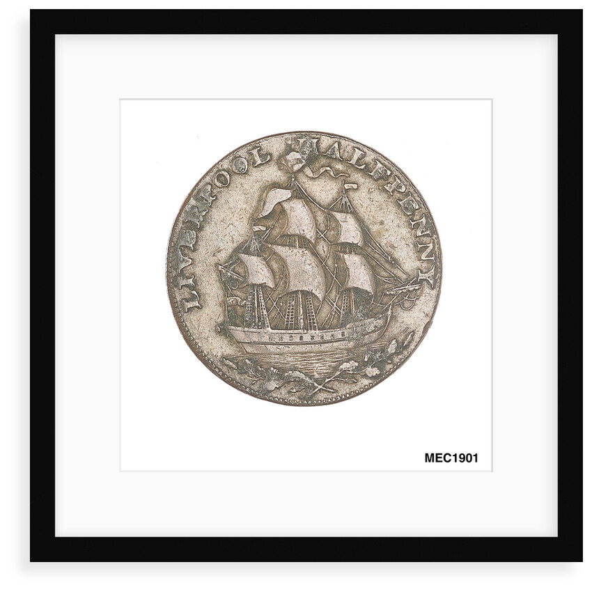 Liverpool halfpenny token by unknown