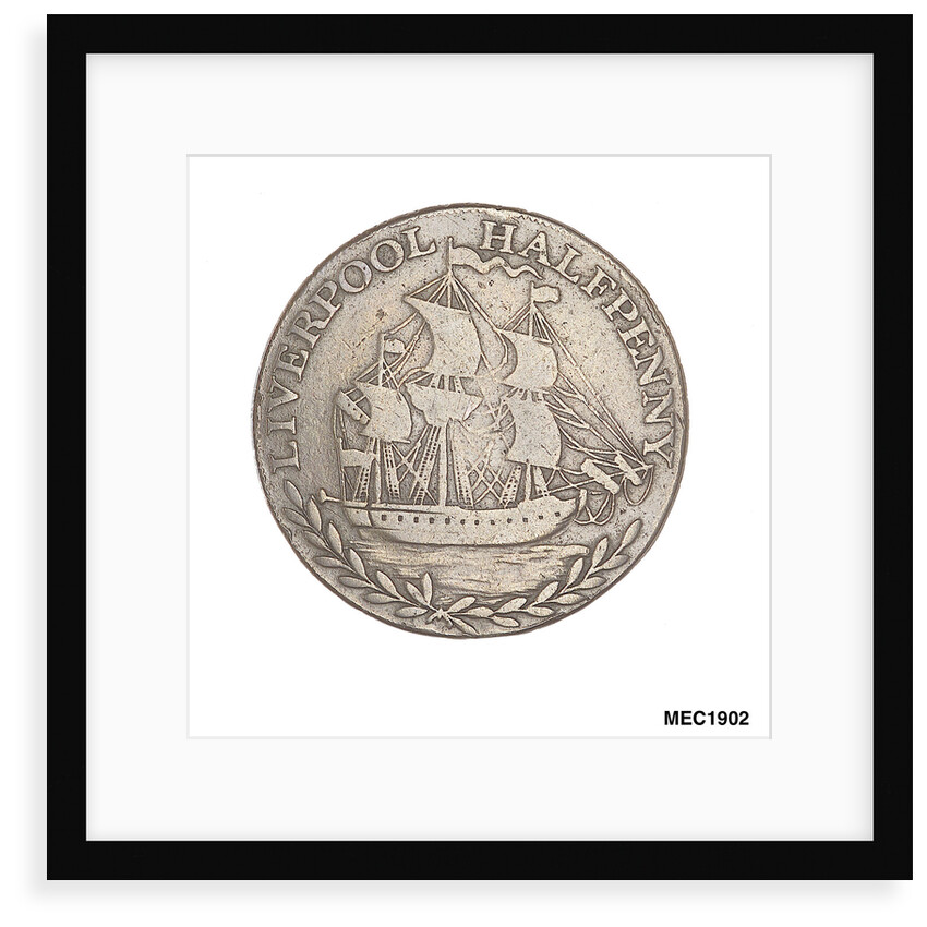 Liverpool halfpenny token by unknown