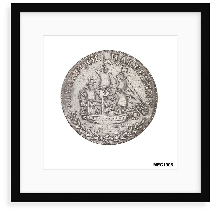 Liverpool halfpenny token by Unknown