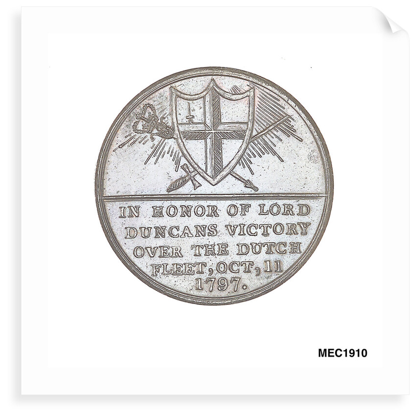 Penny token commemorating the Battle of Camperdown and the Royal Thanksgiving at St Pauls, 1797 by unknown