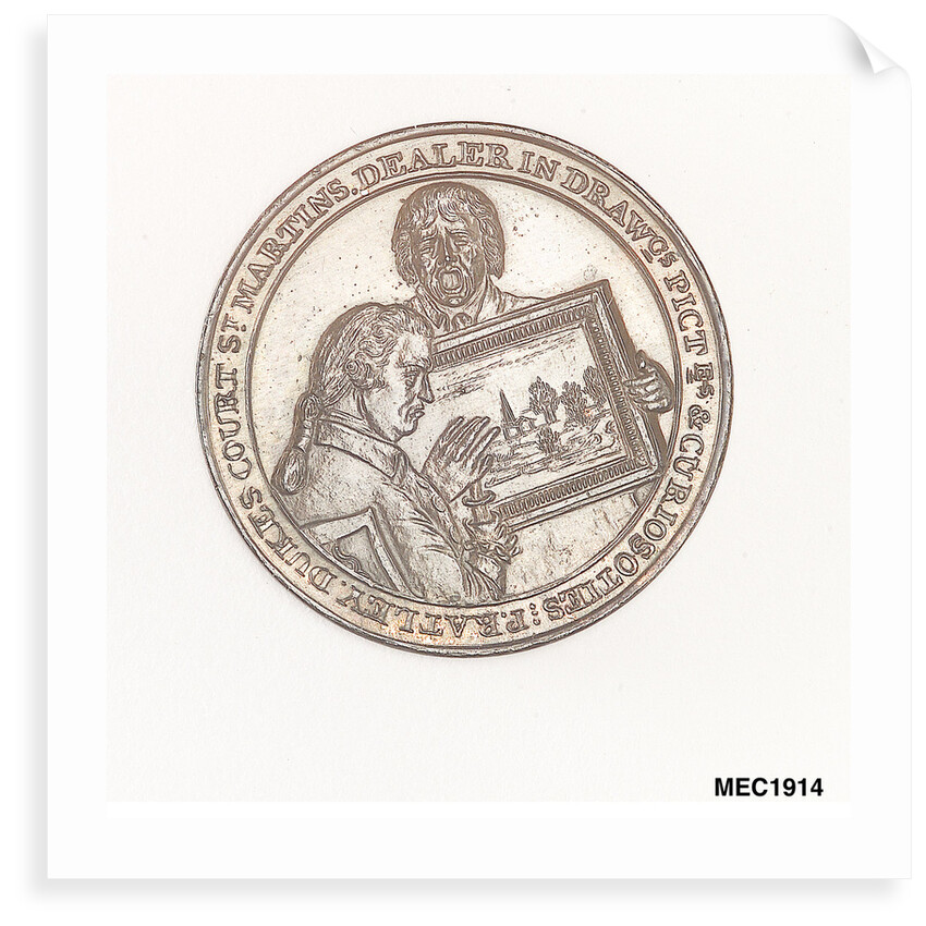 Ratley's halfpenny token by T. Wyon